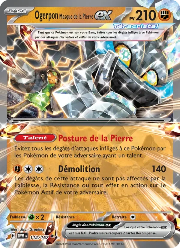 Carte Ogerpon Masque de la Pierre-ex