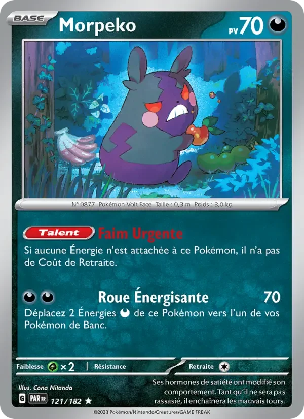 Carte Pokémon Morpeko — Faille Paradoxe
