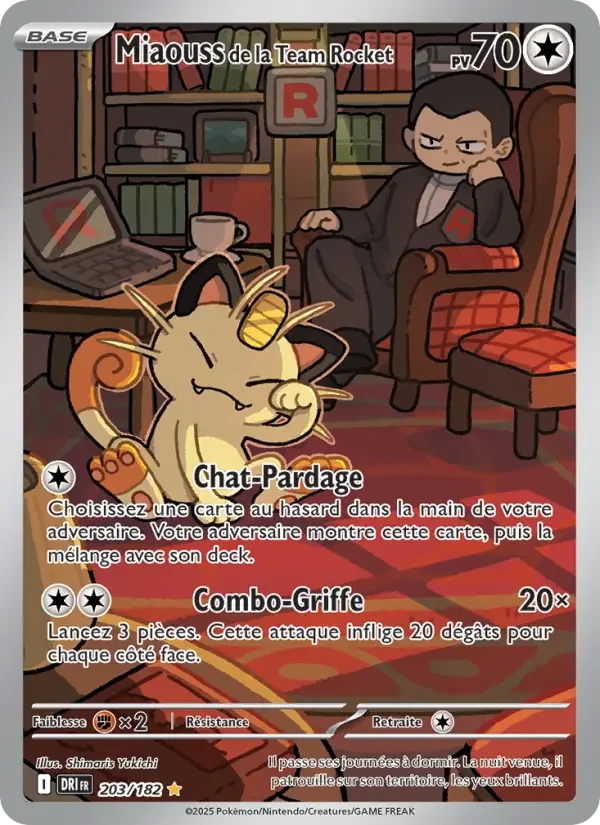 Carte Pokémon Miaouss de la Team Rocket — Rivalités Destinées