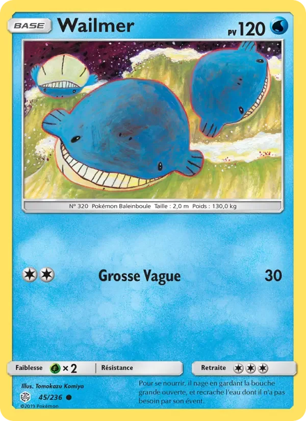 Carte Pokémon Wailmer — Éclipse Cosmique