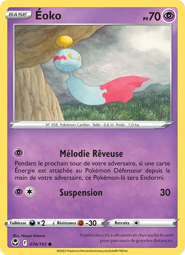 Carte Pokémon Éoko — Tempête Argentée