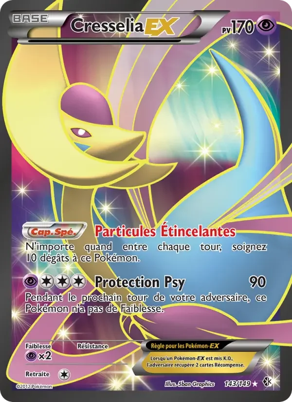 Carte Pokémon Cresselia-EX — Frontières Franchies