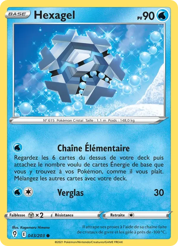 Carte Pokémon Hexagel — Évolution Céleste