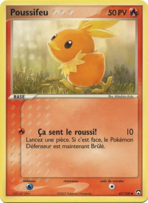 Carte Pokémon Poussifeu — Gardiens du Pouvoir