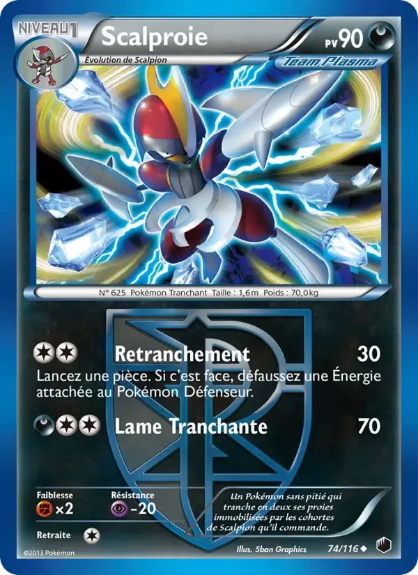 Carte Pokémon Scalproie — Glaciation Plasma