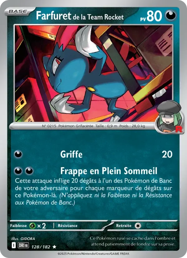 Carte Pokémon Farfuret de la Team Rocket — Rivalités Destinées
