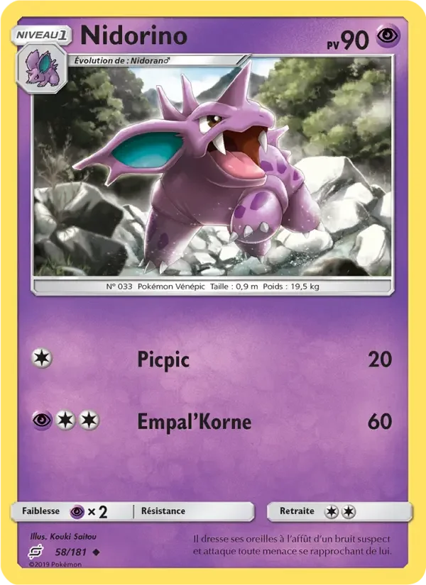 Carte Nidorino