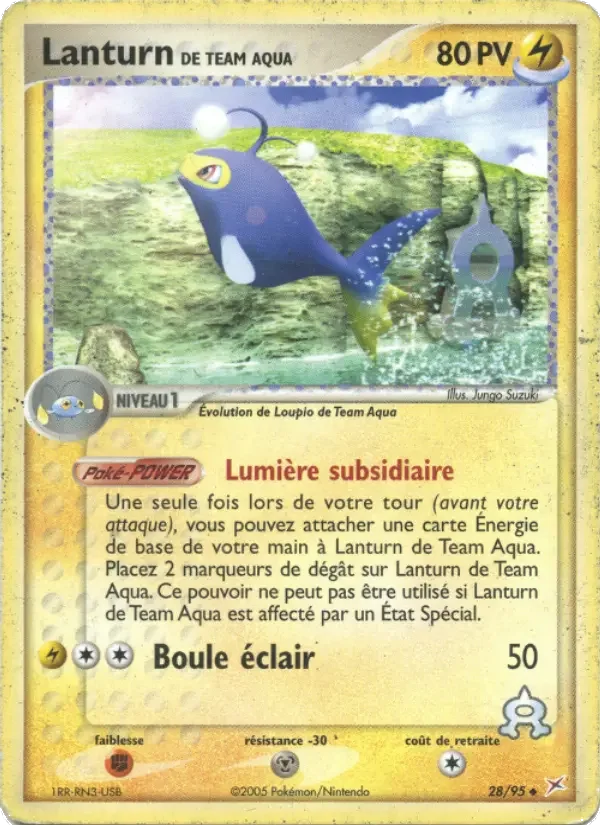 Carte Pokémon Lanturn de Team Aqua — Team Magma vs Team Aqua