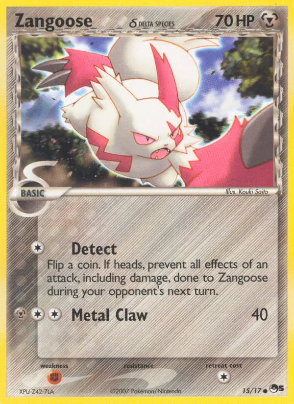 Carte Zangoose δ