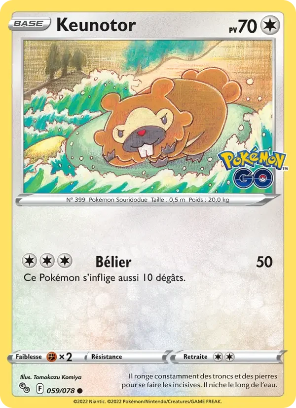 Carte Pokémon Keunotor — Pokémon GO
