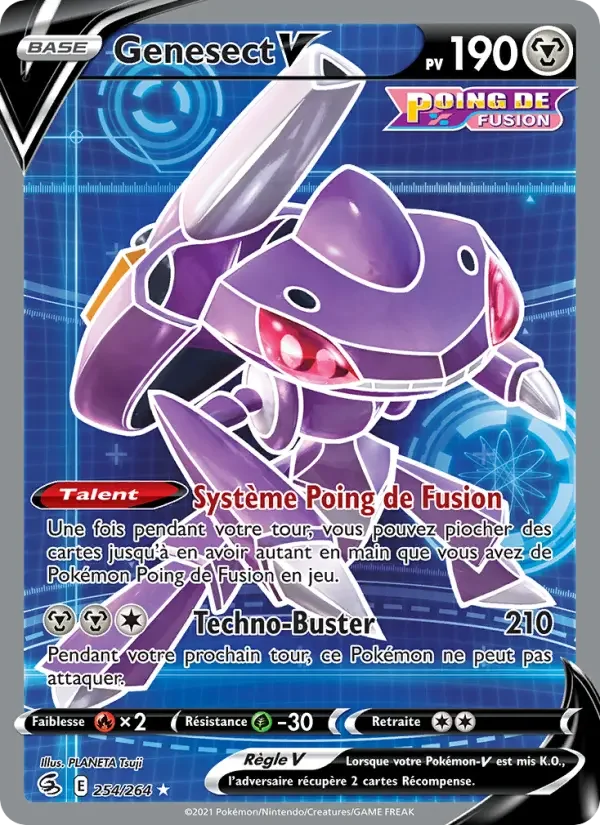 Carte Pokémon Genesect V — Poing de Fusion