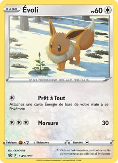 Carte Pokémon Eevee — Promos Épée et Bouclier