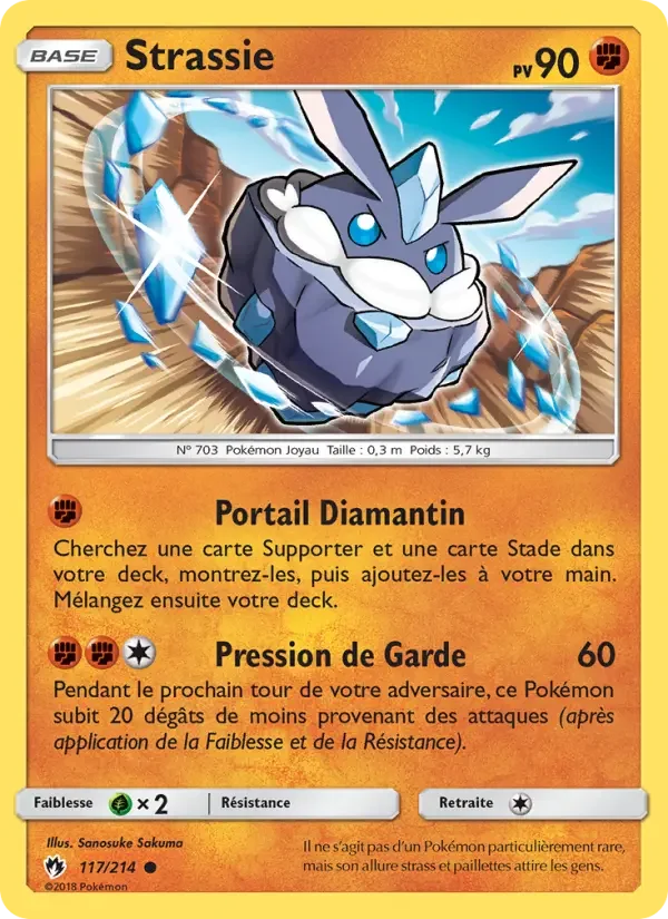 Carte Pokémon Strassie — Tonnerre Perdu