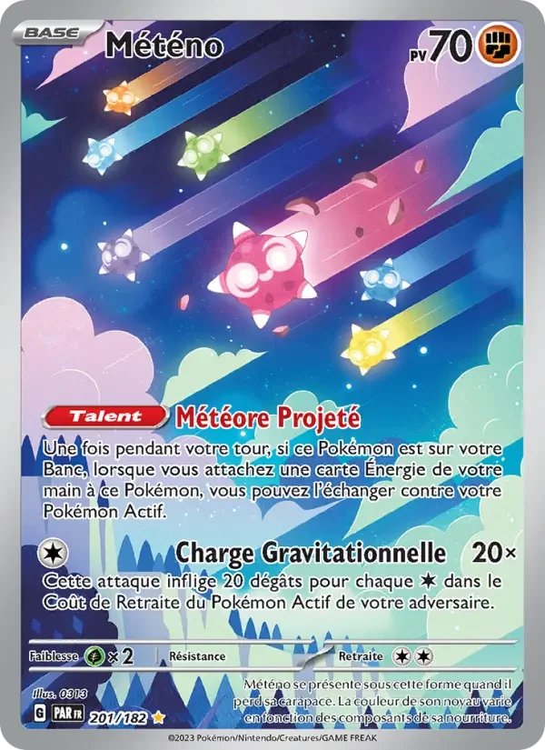 Carte Pokémon Météno — Faille Paradoxe