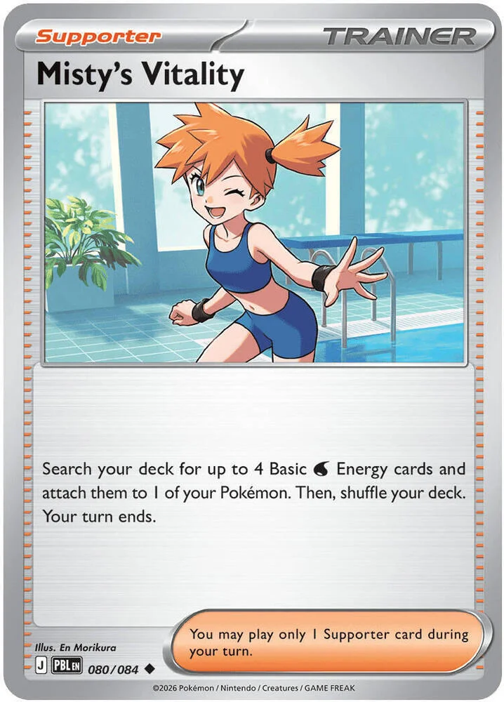 Carte Pokémon Misty's Vitality — Nuit Noire