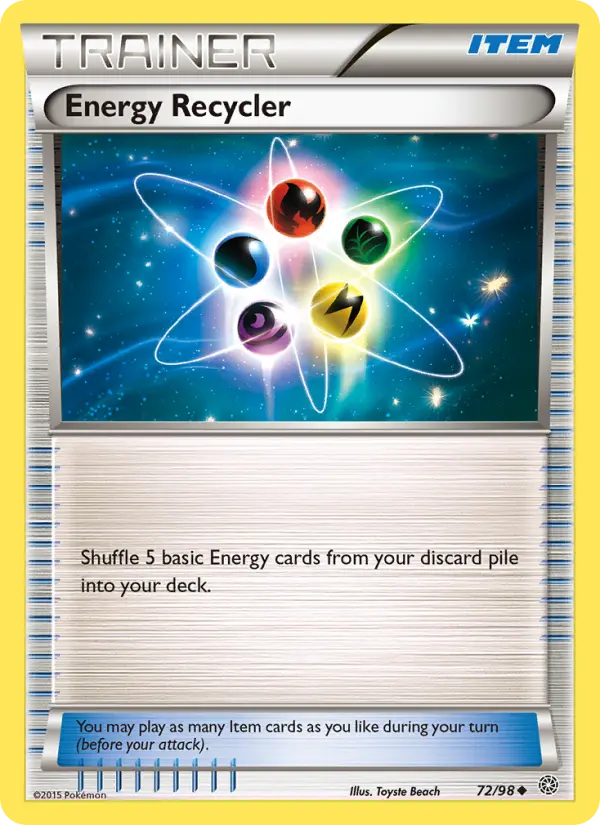 Carte Pokémon Energy Recycler — Promos X&Y