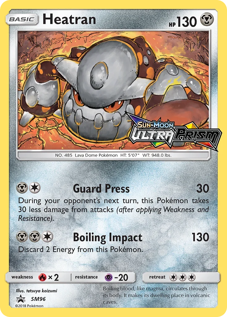 Carte Pokémon Heatran — Promos Soleil et Lune