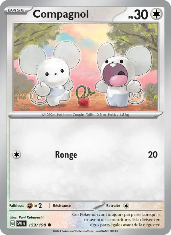 Carte Pokémon Compagnol — Écarlate et Violet