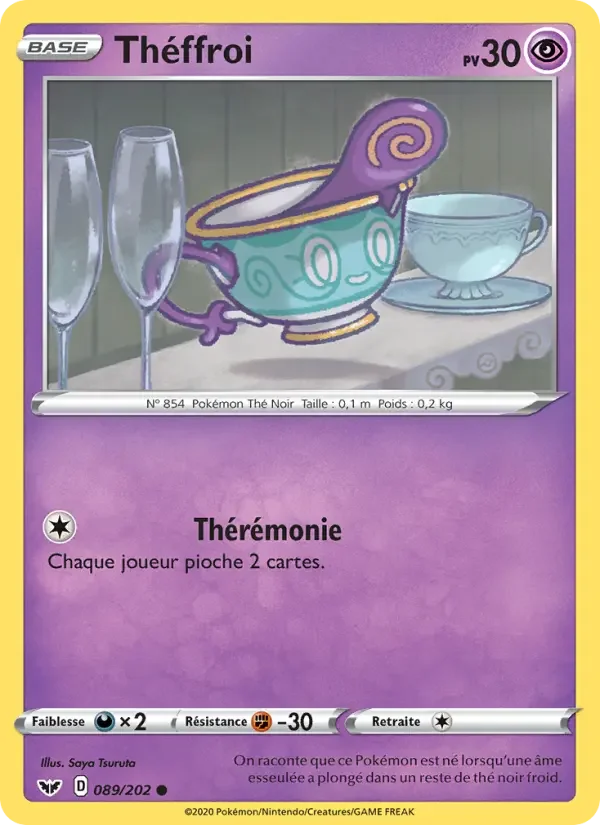 Carte Pokémon Théffroi — Épée et Bouclier