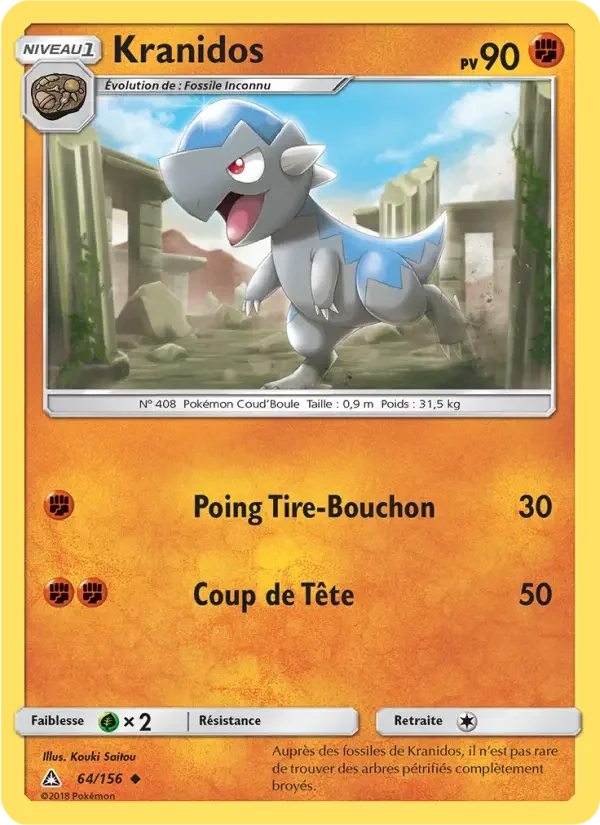 Carte Pokémon Kranidos — Ultra-Prisme