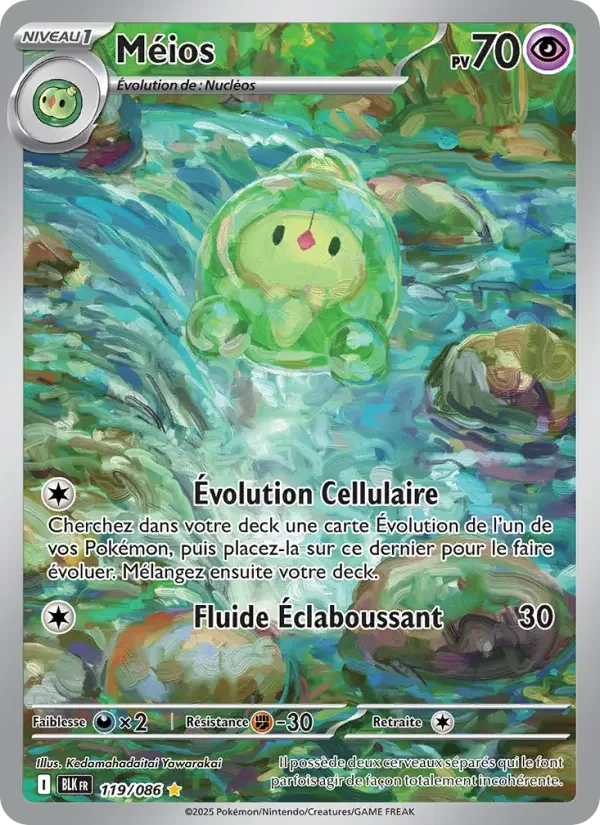 Carte Pokémon Méios — Foudre Noire