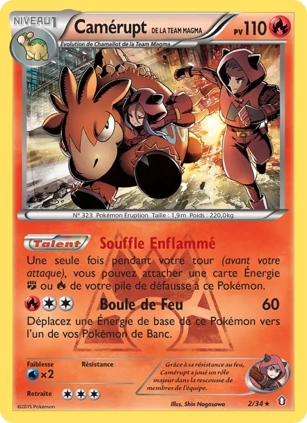 Carte Camérupt de la Team Magma