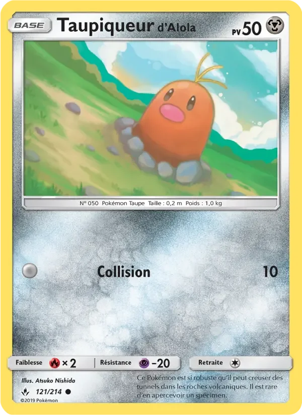 Carte Pokémon Taupiqueur d’Alola — Alliance Infaillible