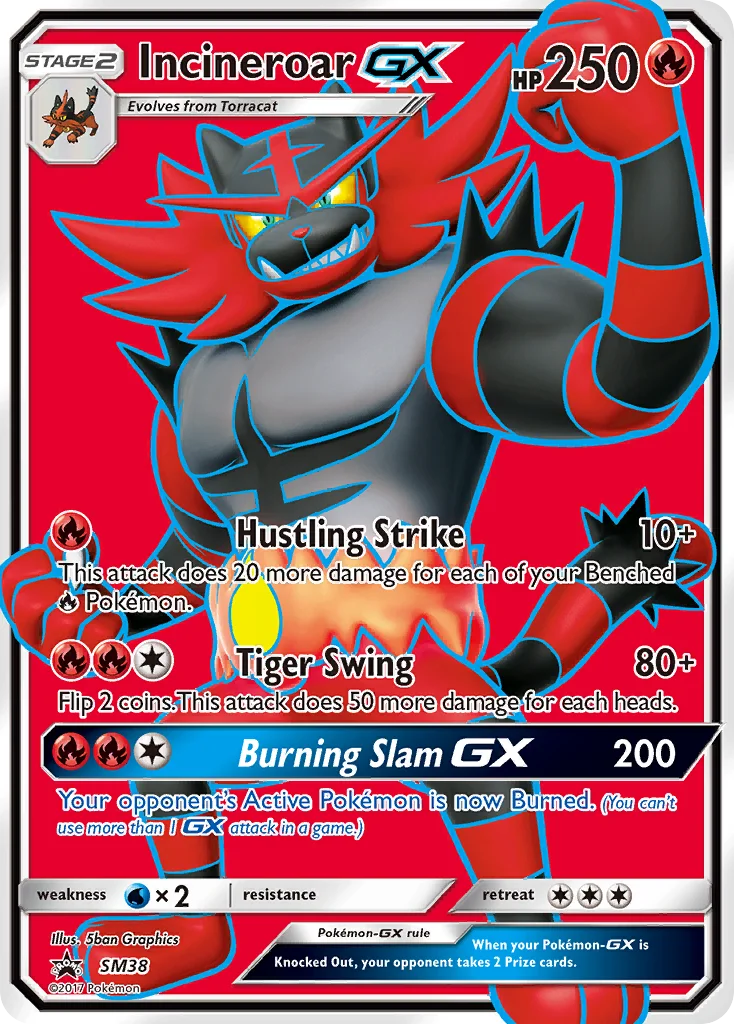 Carte Pokémon Félinferno GX — Promos Soleil et Lune