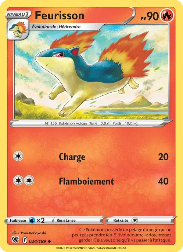 Carte Pokémon Feurisson — Astres Radieux