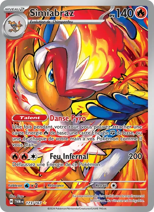 Carte Pokémon Simiabraz — Mascarade Crépusculaire