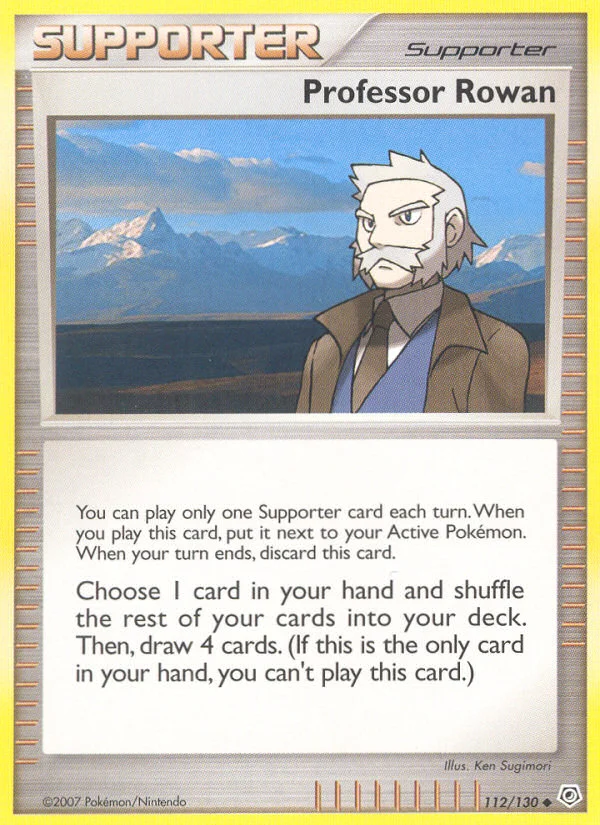 Carte Pokémon Prof. Sorbier — Diamant & Perle