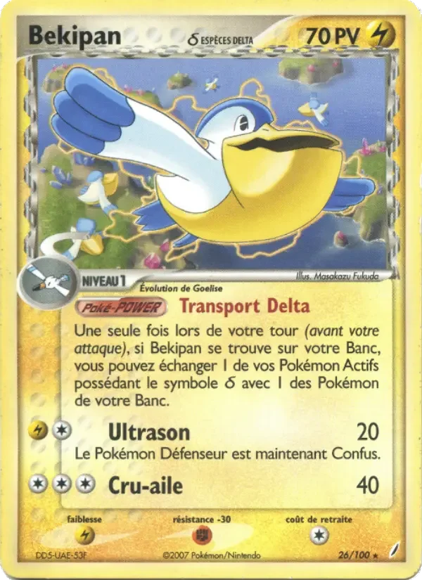 Carte Pokémon Bekipan δ — Gardiens de Cristal