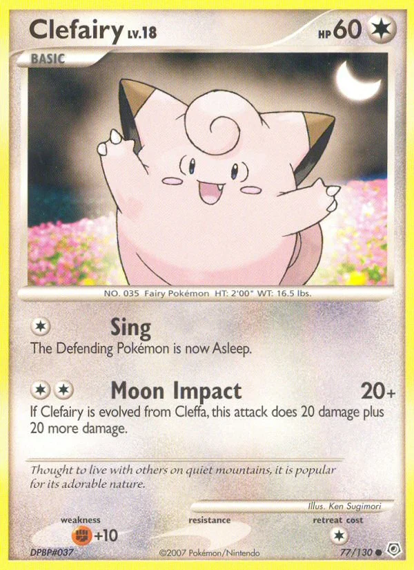 Carte Pokémon Melofée — Diamant & Perle