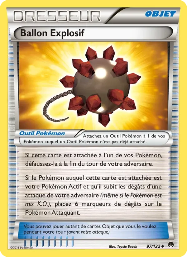 Carte Ballon Explosif