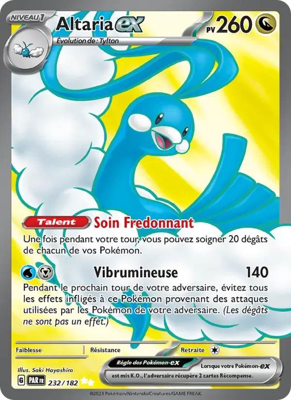 Carte Pokémon Altaria-ex — Faille Paradoxe