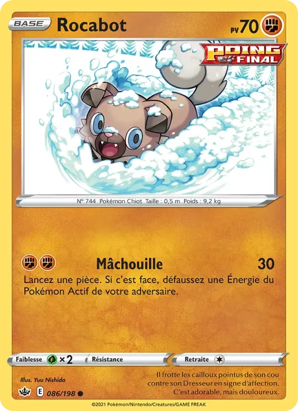 Carte Pokémon Rocabot — Règne de Glace