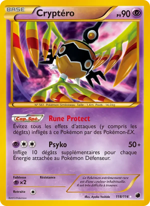 Carte Pokémon Cryptéro — Glaciation Plasma