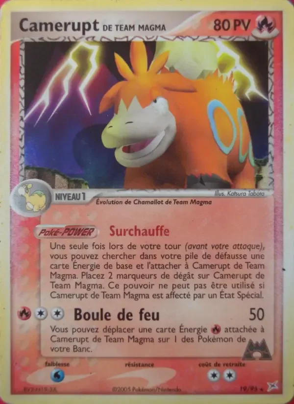 Carte Camerupt de Team Magma
