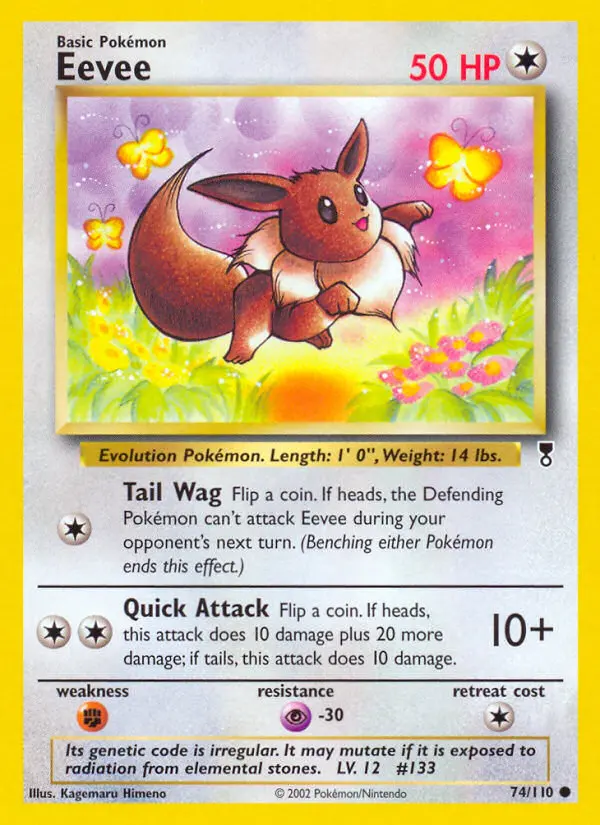 Carte Pokémon Évoli — Legendary Collection