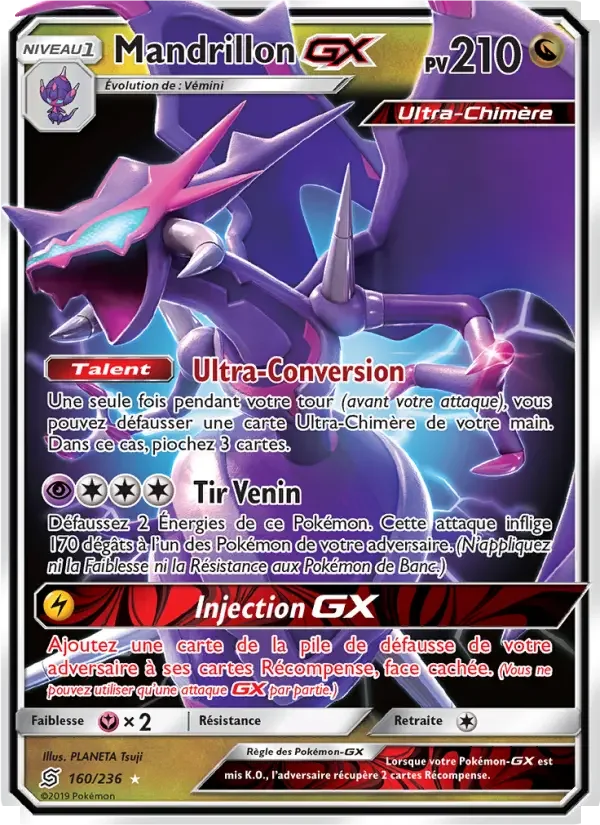 Carte Pokémon Mandrillon GX — Harmonie des Esprits