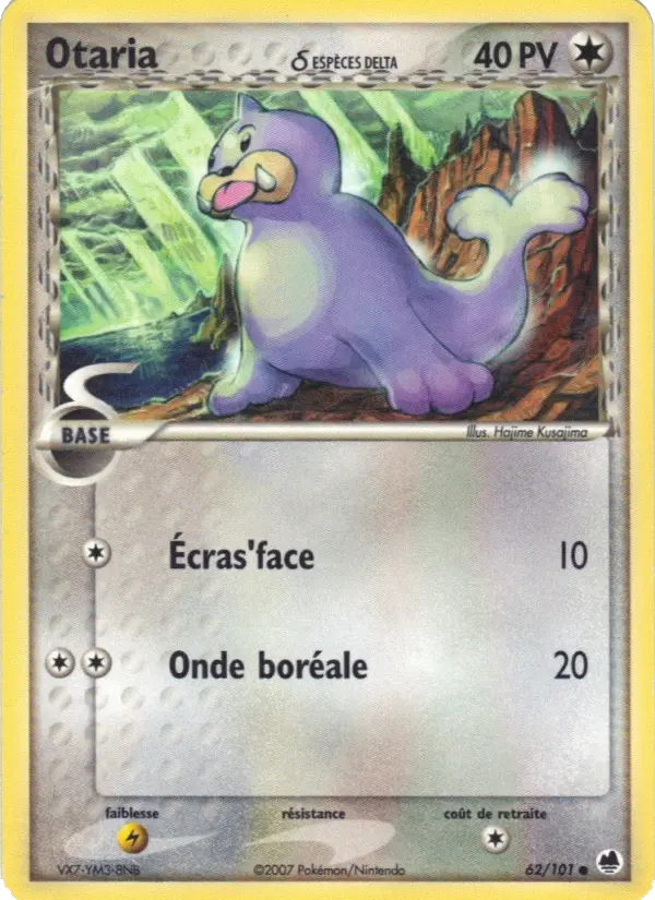 Carte Pokémon Otaria δ — Île des Dragons