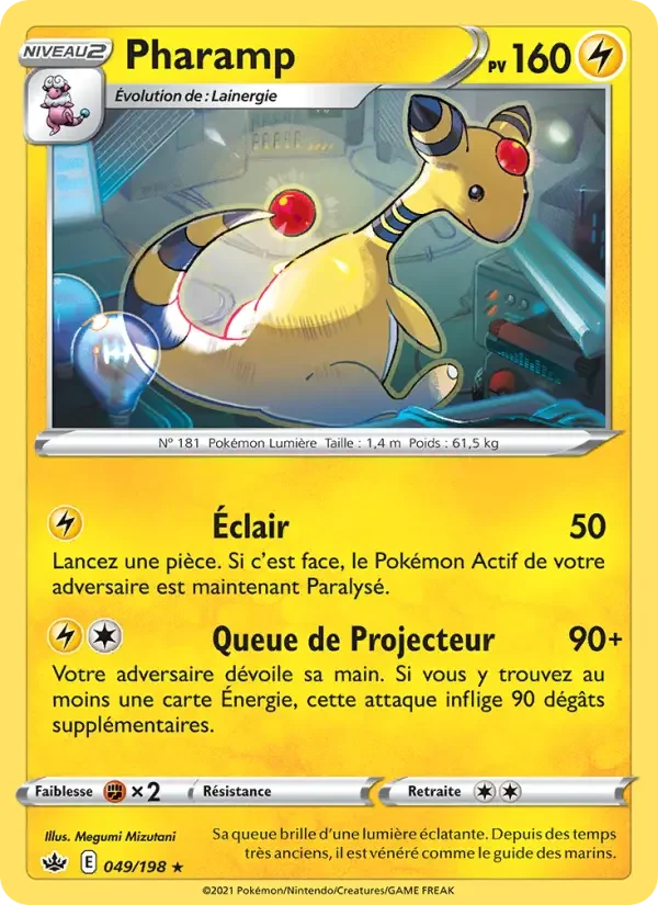 Carte Pokémon Pharamp — Règne de Glace