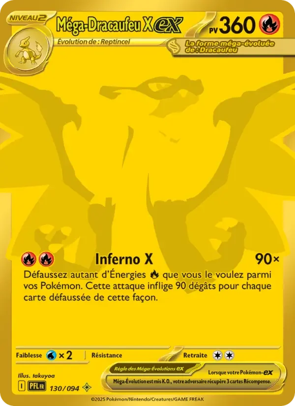 Carte Méga-Dracaufeu X-ex