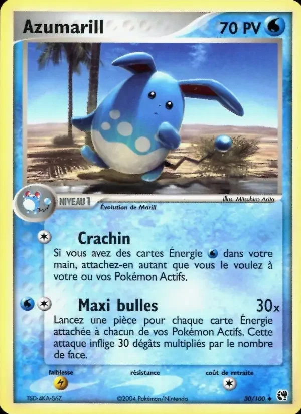 Carte Pokémon Azumarill — Tempête de Sable