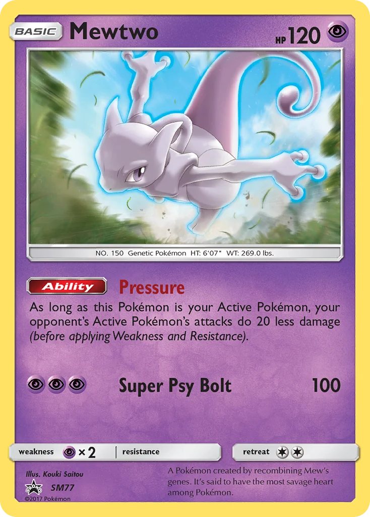 Carte Pokémon Mewtwo — Promos Soleil et Lune