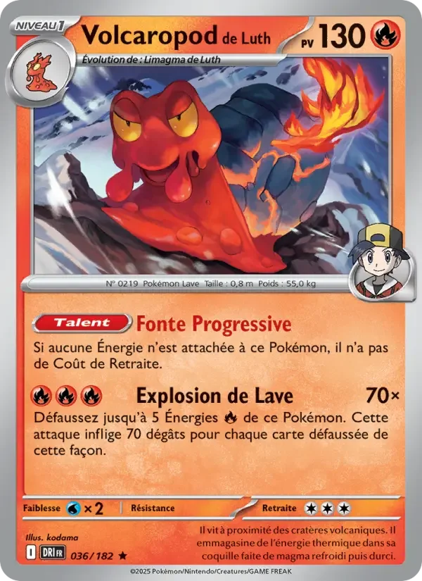 Carte Pokémon Volcaropod de Luth — Rivalités Destinées