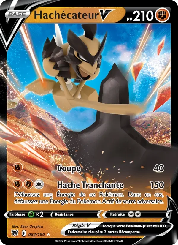 Carte Pokémon Hachécateur V — Astres Radieux