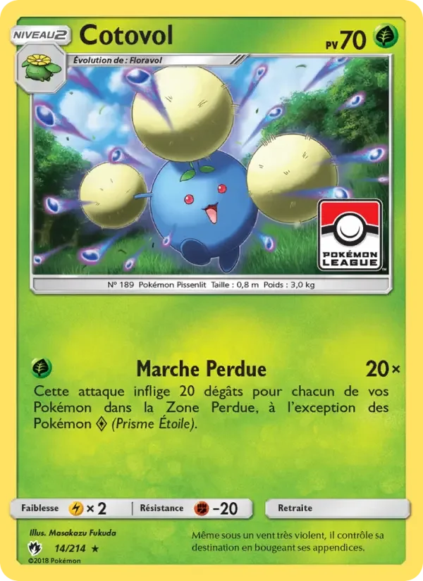 Carte Pokémon Cotovol — Tonnerre Perdu