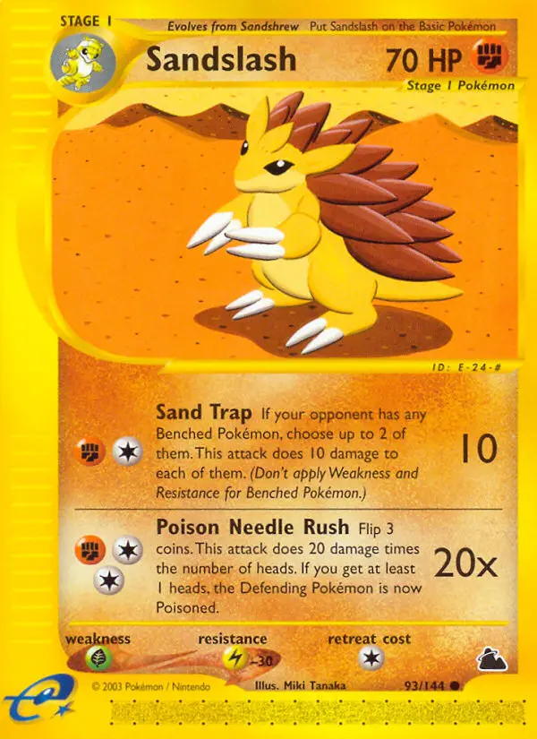 Carte Pokémon Sablaireau — Skyridge
