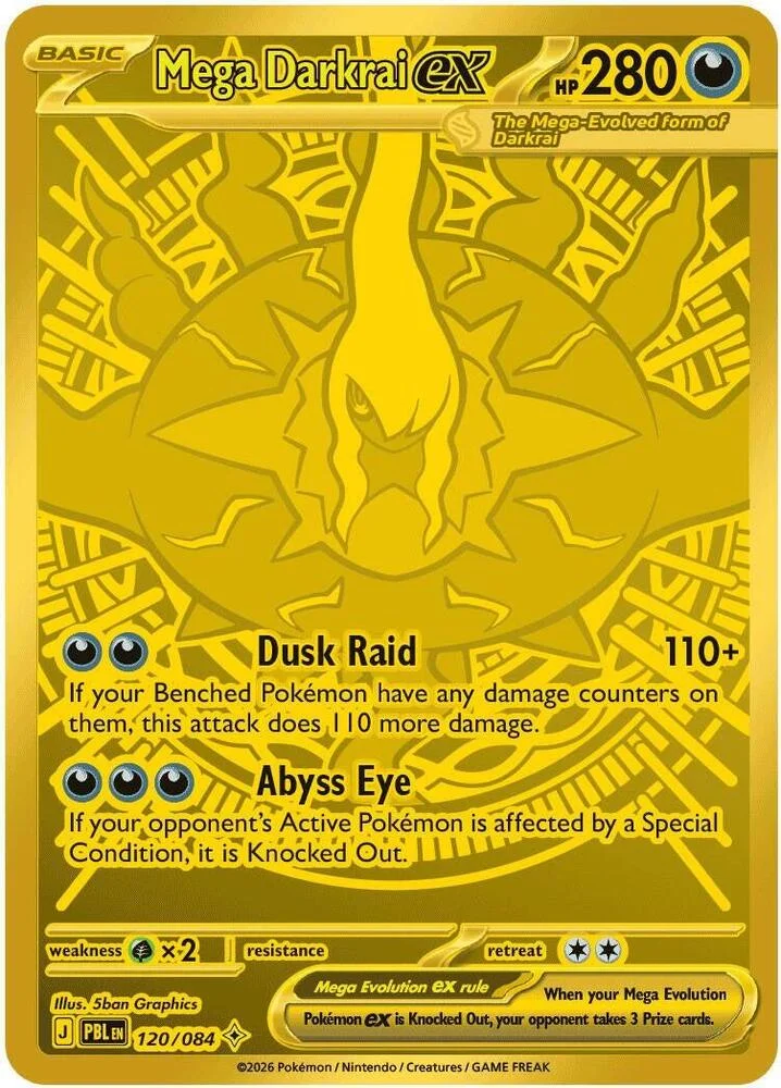 Carte Pokémon Mega Darkrai ex — Nuit Noire